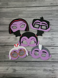 Vampire Family Masks - Girl Vampire - Vampire Parents - Vampire Grandparents - Halloween Masks - Pretend Play - Dress-Up Masks - CosPlay