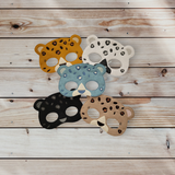 Leopard Masks - Snow Leopard - Black Leopard - Blue Leopard - Big Cats - African Animals - Pretend Play - Creative Play - Halloween Costume