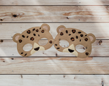 Leopard Masks - Snow Leopard - Black Leopard - Blue Leopard - Big Cats - African Animals - Pretend Play - Creative Play - Halloween Costume