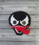Venom Super Villain Felt Play Mask - Black Villain Mask