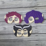 Wolfie Gang Bedtime Villain Felt Play Mask - Wolf Gang Trio - Wolf Kids Masks
