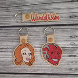 WandaVision Embroidered Vinyl Keychain