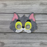 Tom and Jerry Masks - Cartoon Characters - TomCat Mask - Jerry Mouse Mask