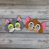 Tom and Jerry Masks - Cartoon Characters - TomCat Mask - Jerry Mouse Mask