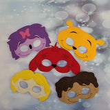 Red Dog - Big Dog - Purple Poodle - Yellow Bulldog - Cosplay -  Pretend Play - Play Masks
