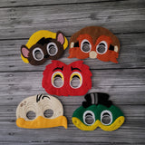 Retro Cartoon Characters - Speedy Mouse - Bad Hombre - Buzzard -Red Monster - Michigan Frog - Cosplay -  Pretend Play - Play Masks