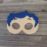 Bubble Guppy Felt Embroidered Mask -  Dress-Up Mask -  Kid & Adult - Pretend Play - Halloween Costume - Creative Play Felt Mask
