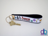 Adventure Time Ribbon Key Fob