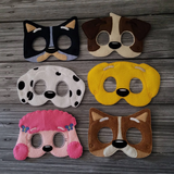 Blue Heeler Dog Play Masks - Dog Masks - Cartoon - Pretend Play Mask - Animal Masks - Australian Animals - Dress-Up Masks - Character Masks