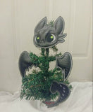 Night Fury Black Dragon Wreath/Tree Decoration