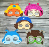 Beat Bugs Characters Felt Play Mask Set from DeBoop Shop