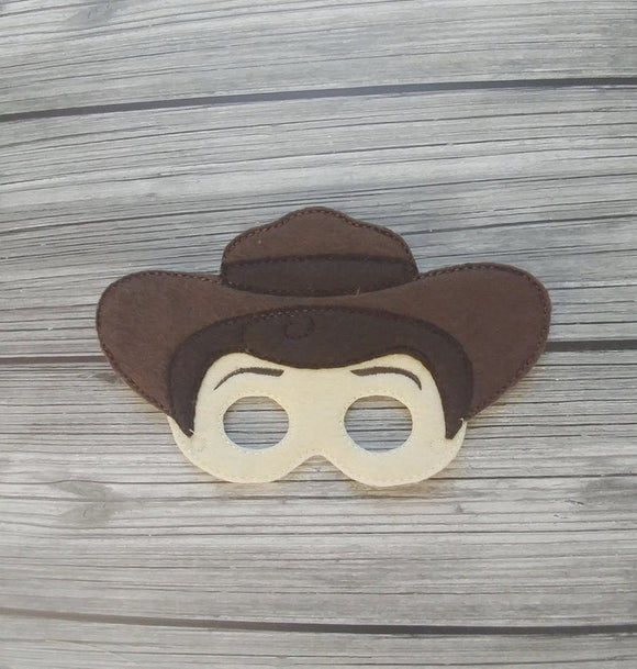 Woody Cowboy Felt Play Mask