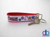 Adventure Time Ribbon Key Fob