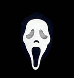 Scream Felt Embroidered Full Face Mask - Ghost Face Mask - Pretend Play Mask - Halloween Costume