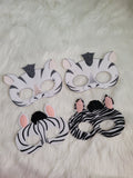 Zebra Felt Mask - Jungle Animal - Pretend Play