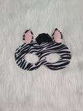 Zebra Felt Mask - Jungle Animal - Pretend Play