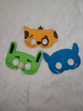CatDog - Conjoined Siblings - Rancid Rabbit - Sarcastic Mouse - Felt Masks - Pretend Play - CosPlay