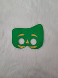 Gumby and His Sidekick Felt Masks - Orange Pony - Green Clay Figure - Pretend Play - Dress-Up Up