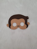 Inquisitive Monkey Felt Mask - Fictional Character - Pretend Play - Dress-Up Play