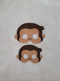 Inquisitive Monkey Felt Mask - Fictional Character - Pretend Play - Dress-Up Play