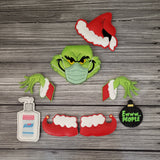 Masked Mean Green Guy Tree/Wreath Decoration