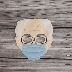 Bernie Full Face Felt Play Mask - Bernie Mask