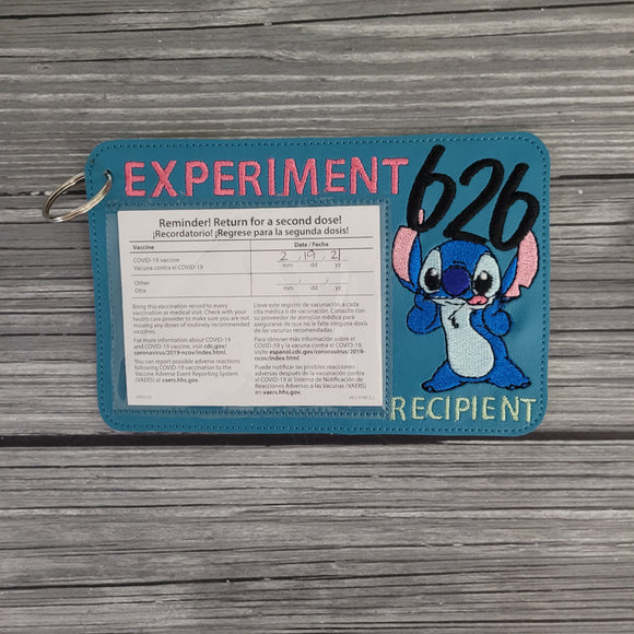 Experiment 626 Vaccination Card Holder - Alien Vaccination Card Holder - Vaccination Card Protector