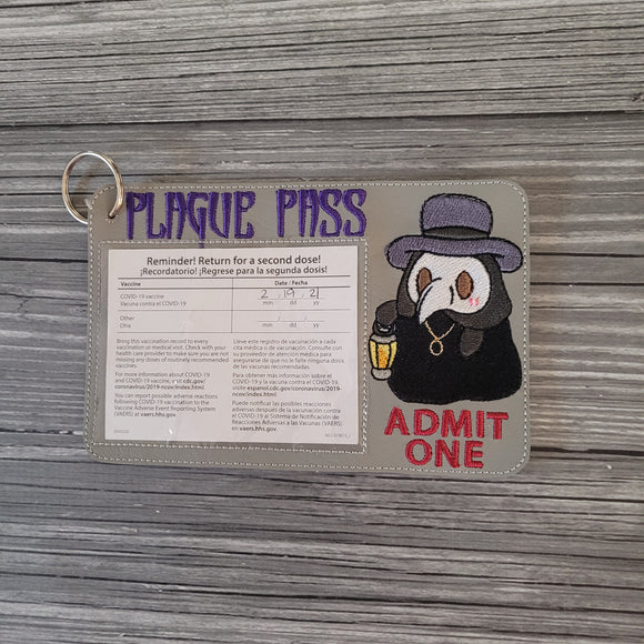 Plague Doctor Vaccination Card Holder - Vaccination Card Holder - Vaccination Card Protector