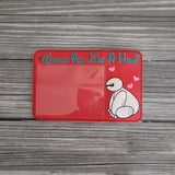 White Robot Vaccination Card Holder - Vaccination Card Holder - Baymax Vaccination Card Protector
