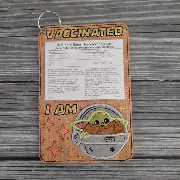 Green Baby Vaccination Card Holder -   Baby Alien Vaccination Card Holder - Vaccination Card Protector