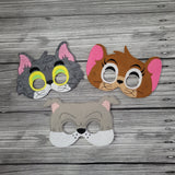 Tom and Jerry Masks - Cartoon Characters - TomCat Mask - Jerry Mouse Mask