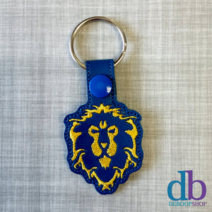 Lion Alliance Vinyl Embroidered Keychain