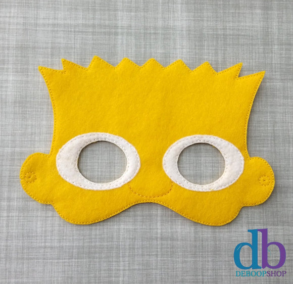 Bart Simpson Felt Play Mask from DeBoop Shop