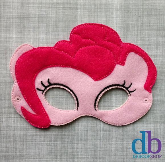 Pink Pony Felt Play Mask