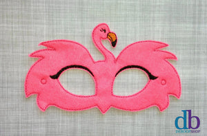 Pink Flamingo Felt Play Mask