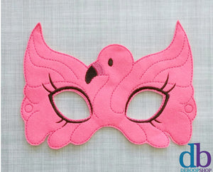 Pink Flamingo 2 Felt Play Mask
