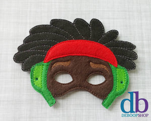 Wasabi Hero Felt Embroidered Mask