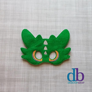 Green Dragon Felt Play Mask