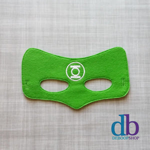 Green Super Hero Felt Play Mask