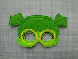 Green Goblin Girl Felt Play Mask