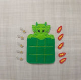 Green Dragon Tic Tac Toe Board + Pieces