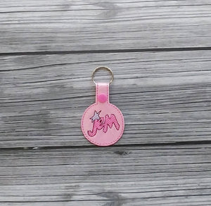 Jem and the Holograms Vinyl Embroidered Key Chain
